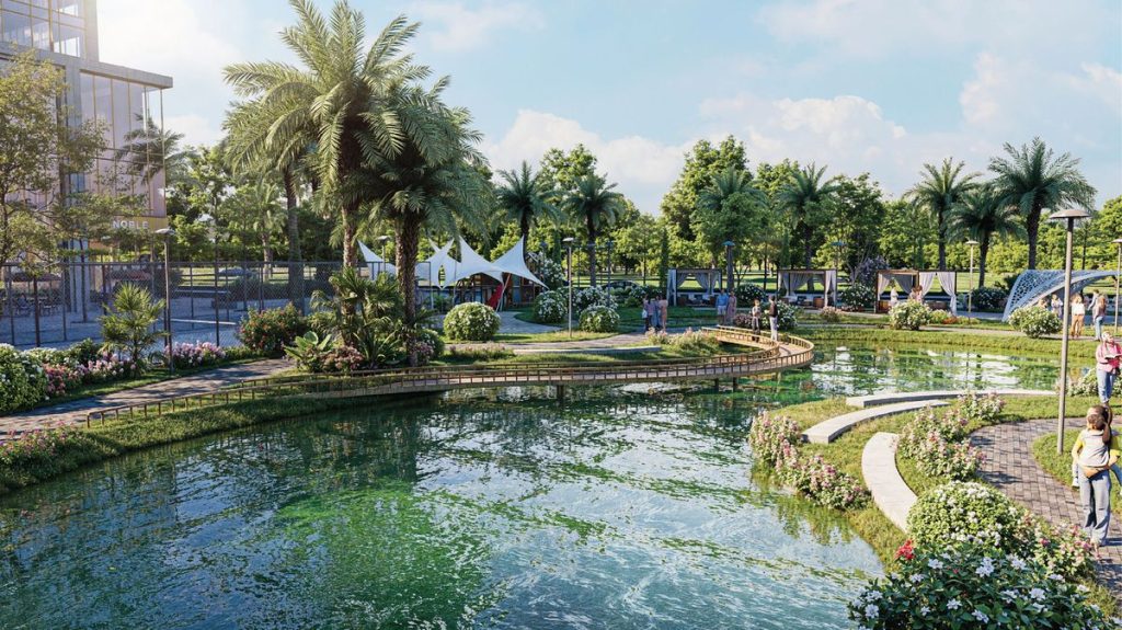 Crystal Garden - tổ hợp sân vườn mặt đất
