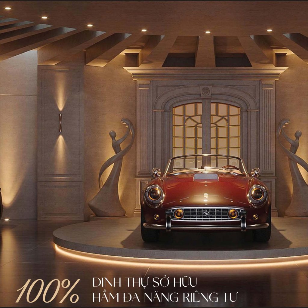 Concept hầm đa năng riêng: garage bộ sưu tập xe, hầm rượu, phòng giải trí - 100% dinh thự có hầm