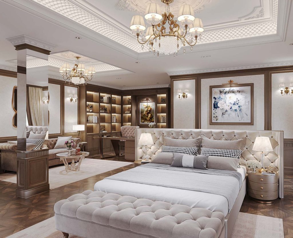 Concept phòng ngủ master - nội thất minh họa của gói bespoke, không thuộc bàn giao