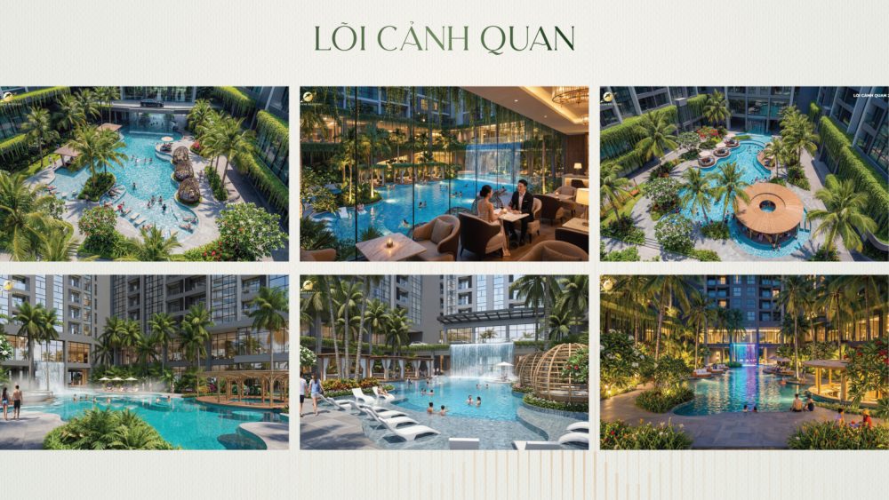 Khối đế tầng 1: ốc đảo nghỉ dưỡng
