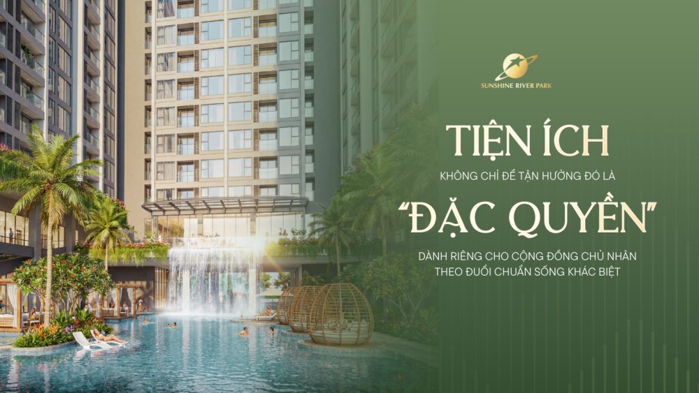 Không gian tiện ích nghỉ dưỡng theo phối cảnh giới thiệu