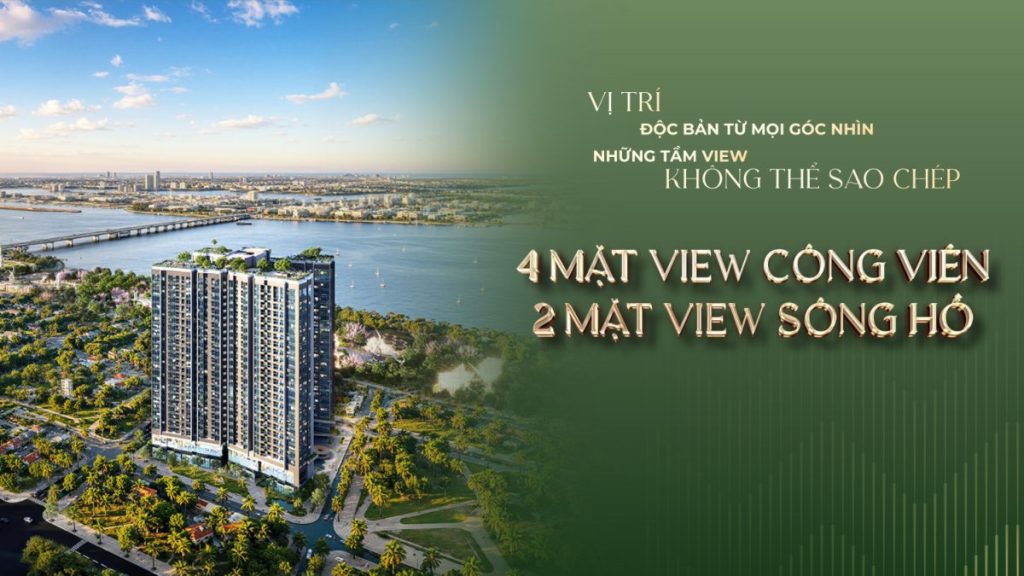 Phối cảnh Sunshine River Park giữa hai công viên