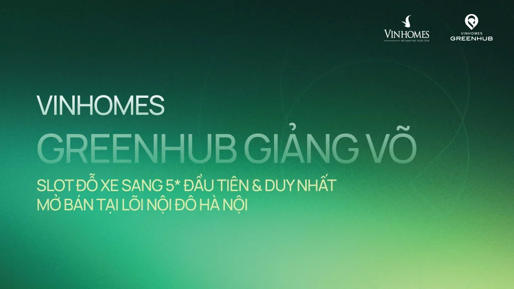 Slide giới thiệu không gian bãi đỗ xe GreenHub
