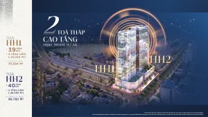 Hai tòa tháp trong quy hoạch The Gallery